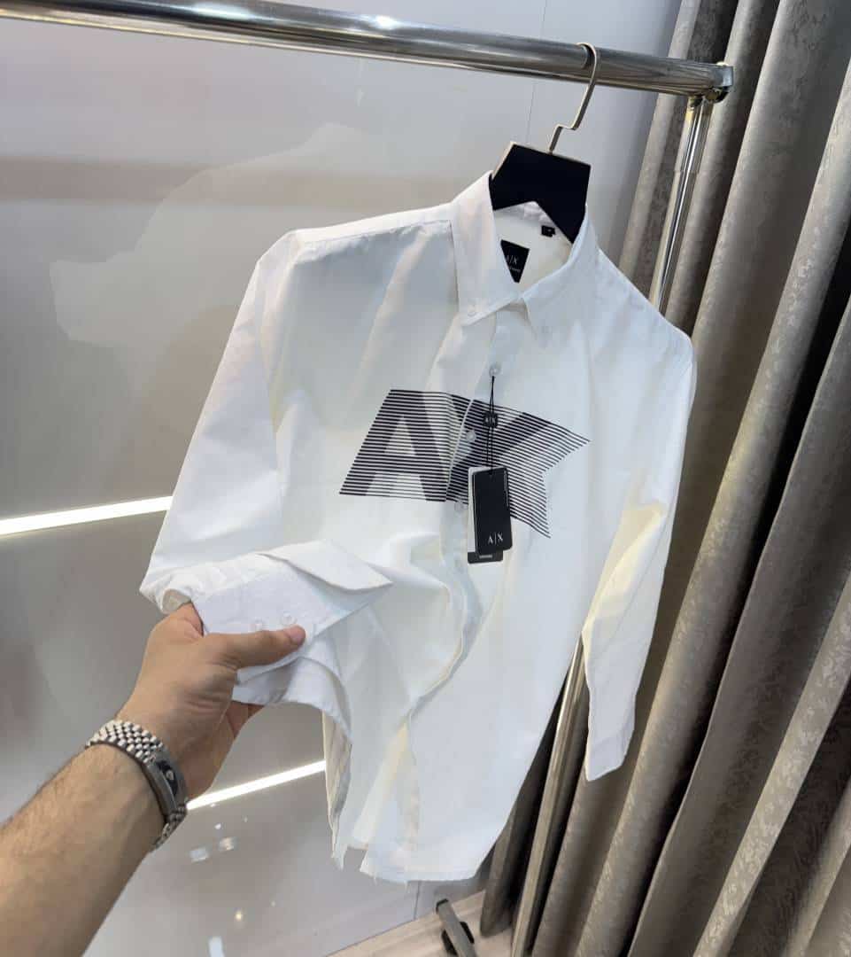 Arman i Exchang e White Logo Print Exclusive Shirt
