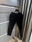 Rare Rabbit Black Premium Classic Cotton Trouser