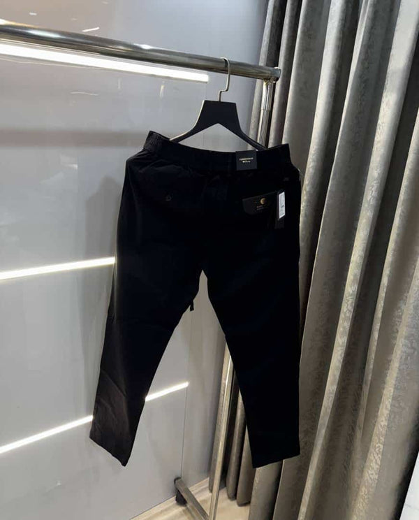Rare Rabbit Black Premium Classic Cotton Trouser