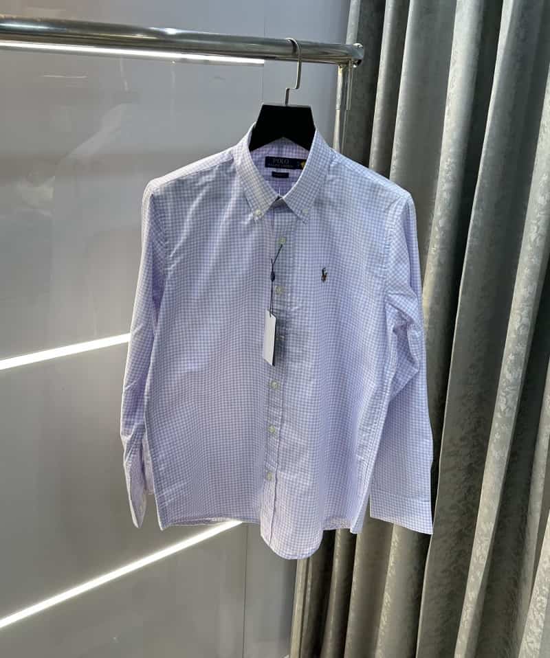 Ralp h lauren Purple Checks Premium Shirt
