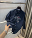 Tommy Hilfiger Navy Blue Logo Print Premium Shirt