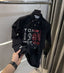 Tomm y Hilfiger Black Logo Print Premium Shirt