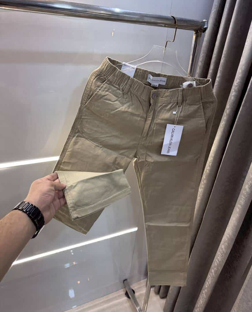 Calvi n Klein Beige01 Premium Classic Linen Trouser Secondary image