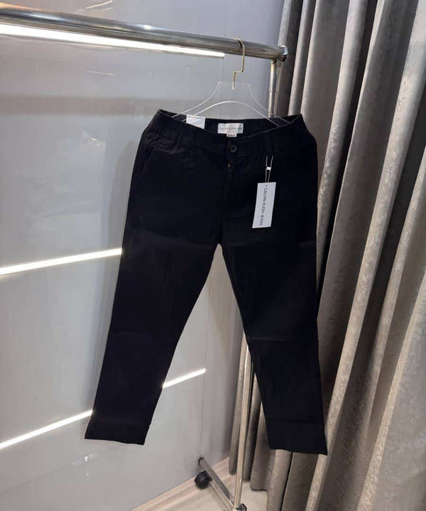 Calvi n Klein Black Premium Classic Linen Trouser