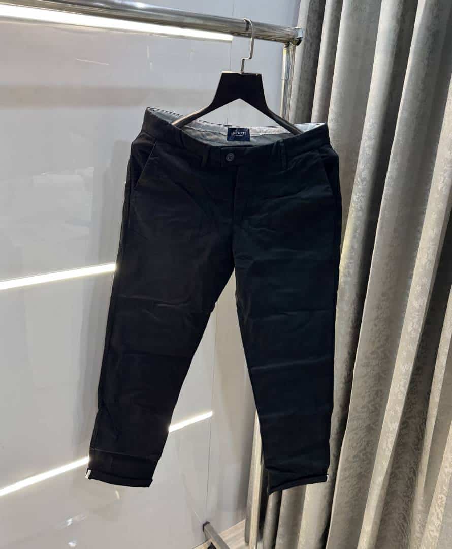 Hacket London Black Premium Classic Cotton Trouser Main image