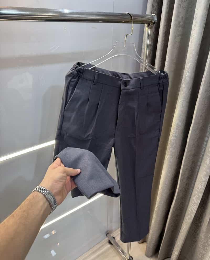 Denniso n Dark Grey FleXi Waist Premium Korean Trouser Main image