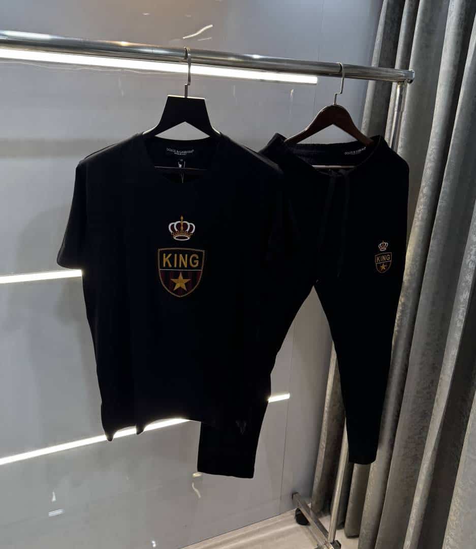 Dolce&Gabban a Black Embroidery Logo Imported Tracksuit With Brand Carry Bag Main image