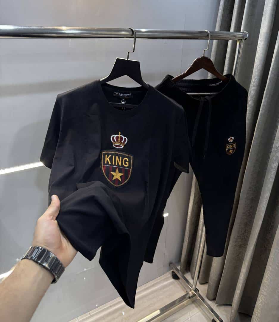 Dolce&Gabban a Black Embroidery Logo Imported Tracksuit With Brand Carry Bag Secondary image