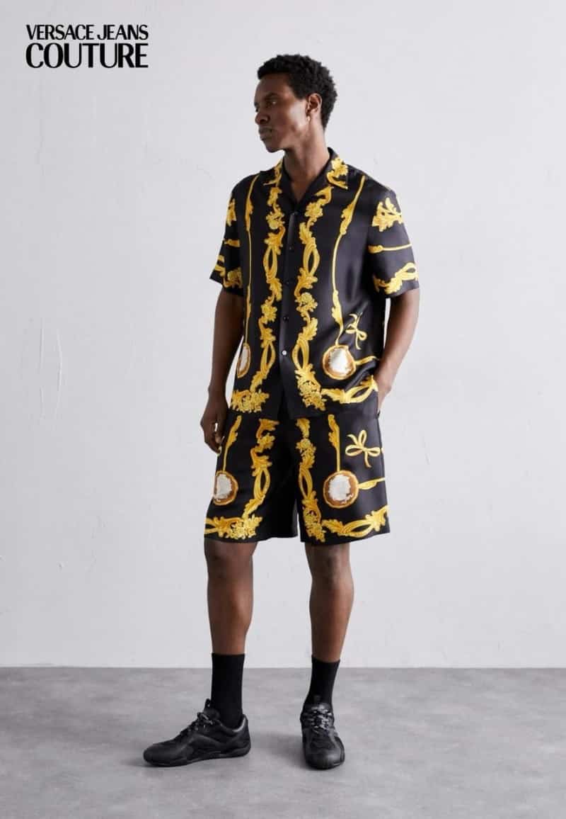 Versac e Couture Black Printed Imported Cord Set Main image
