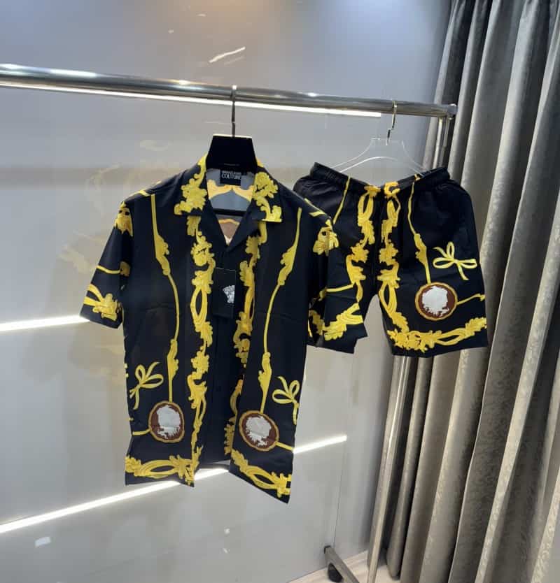Versac e Couture Black Printed Imported Cord Set Secondary image
