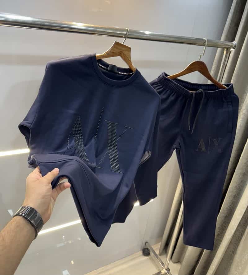 Arman i Exchange  Navy Blue Logo Work Imported Oversized Tracksuit Secondary image