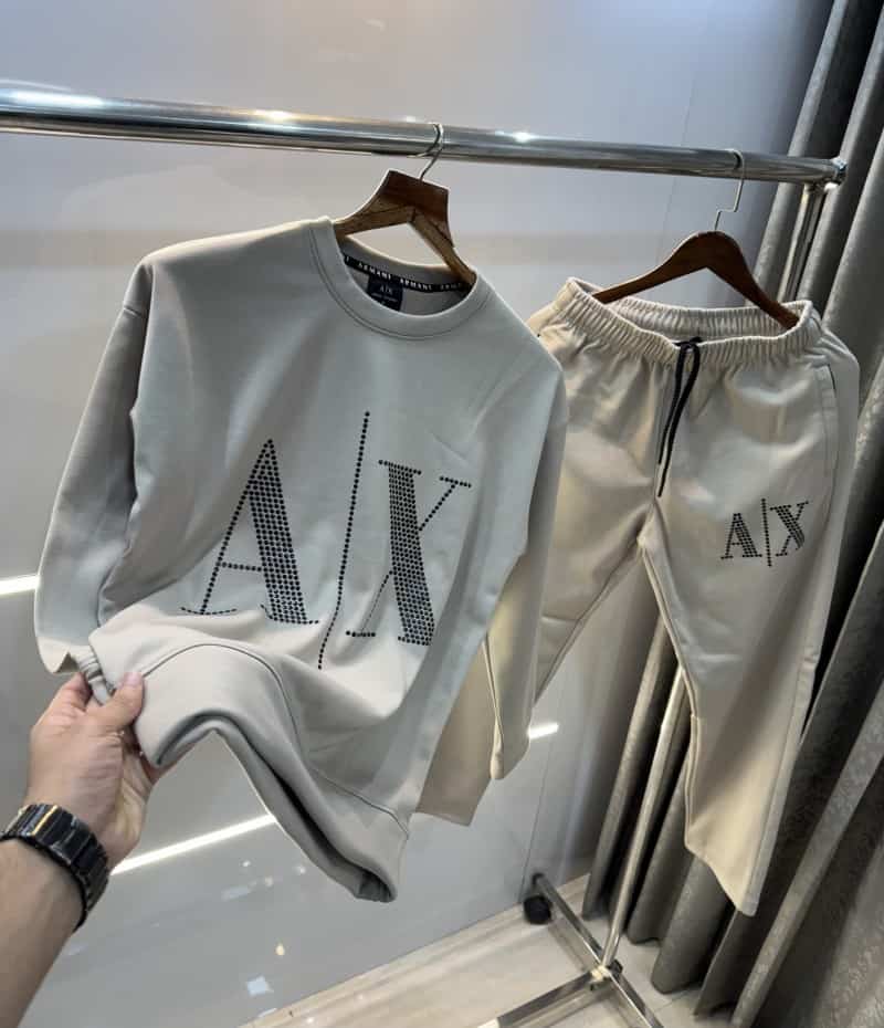 Arman i EXchange Beige Logo Work Imported Oversized Tracksuit Secondary image