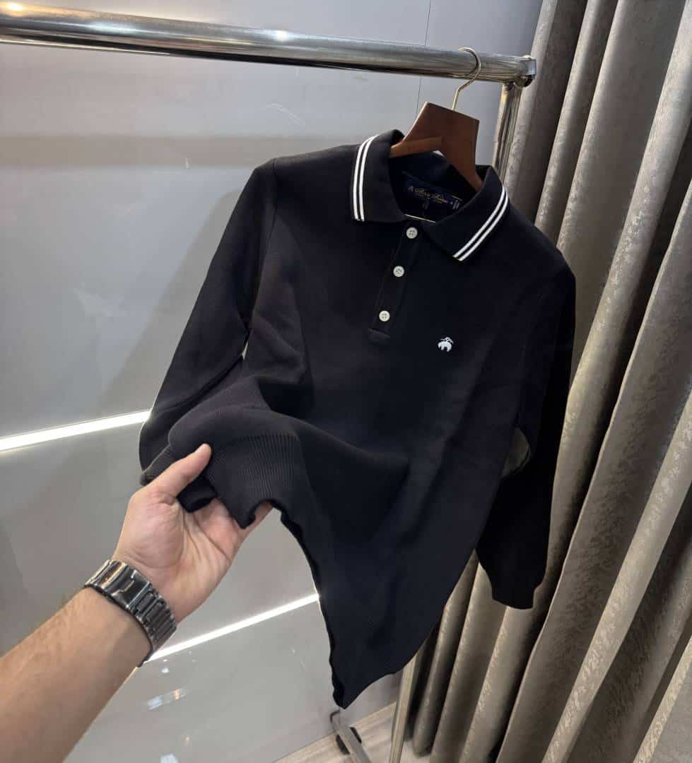 Brooks Brother Black Premium Knitted Pull Over Main image