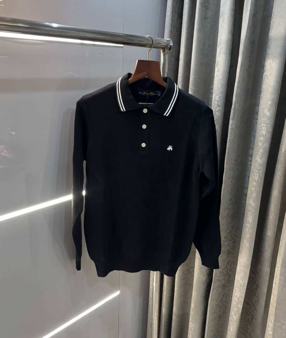 Brooks Brother Black Premium Knitted Pull Over