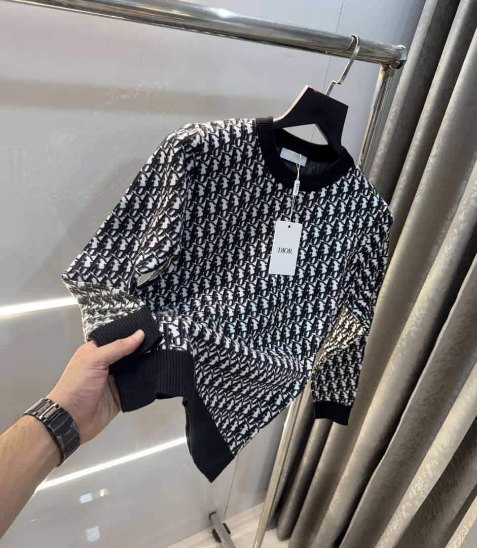 Christian Dio r Black Knitted Imported Pull Over Secondary image