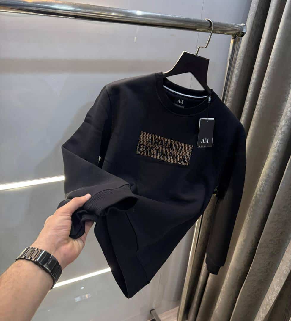 Arman i Exchange Black Logo Print Premium Sweatshirt Main image
