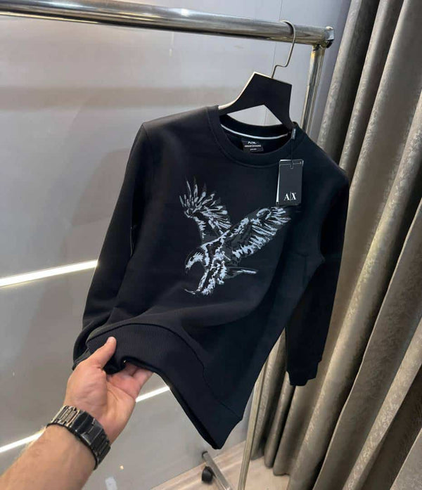 Arman i E..x.change Black Eagle Logo Premium Sweatshirt