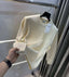 Am i Paris Cream Knitted Ultimate Imported Pull Over