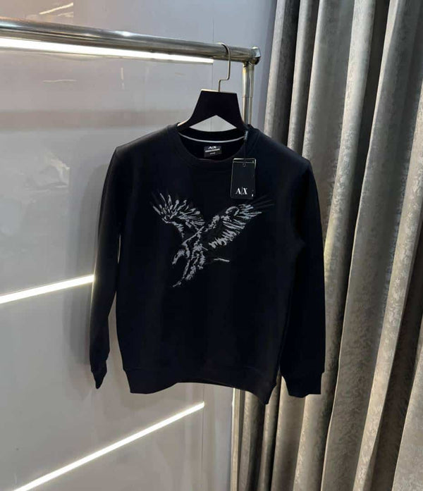 Arman i E..x.change Black Eagle Logo Premium Sweatshirt
