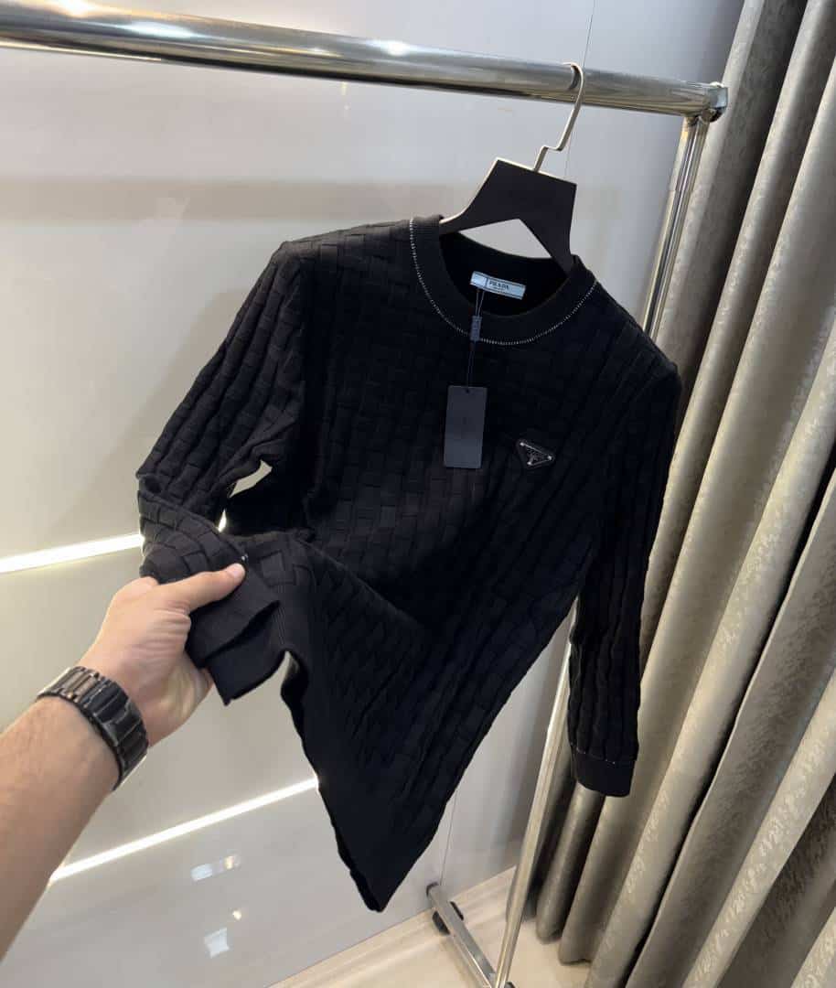 Prad a Milano Black Knitted Imported Pull Over Main image