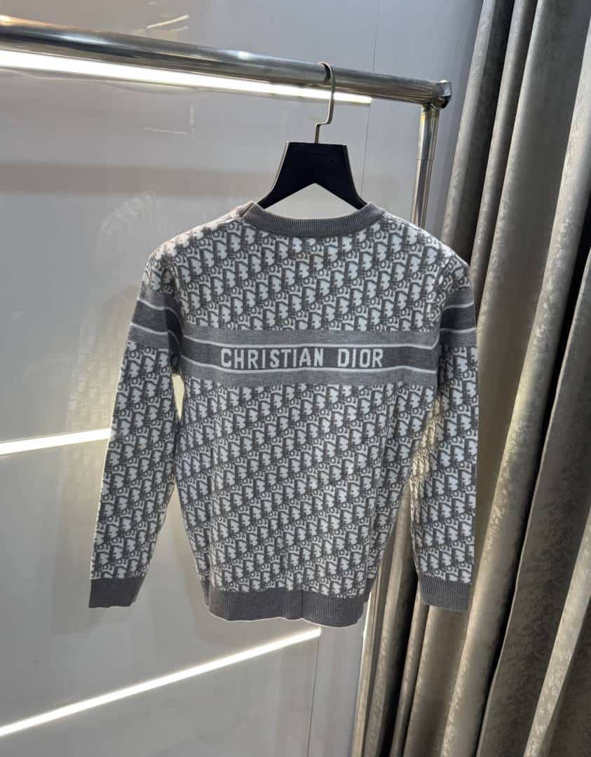 Christian Dio r Grey Knitted Imported Pull Over Main image