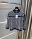 Christian Dio r Blue Knitted Imported Pull Over
