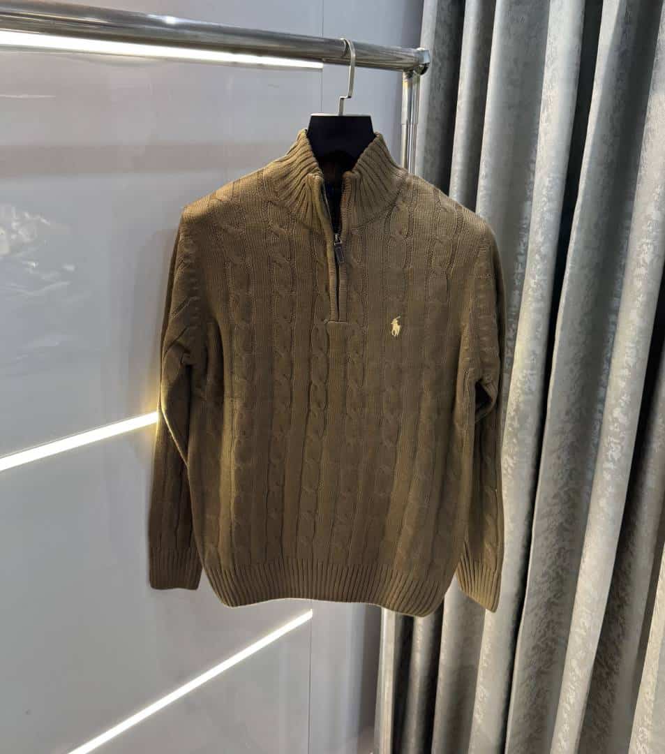 Ralp h Lauren N Light Brown Knitted Premium Pull Over