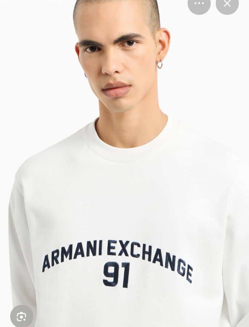 Arman i E....x!!change Cream Logo Work Premium Sweatshirt Main image