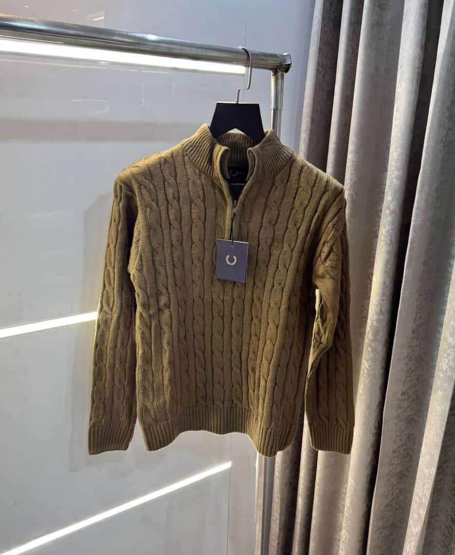 Fredperr y Coffee Knitted Premium Pull Over Main image