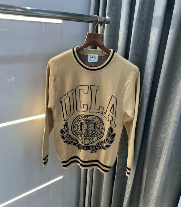 Zar a Beige Knitted Premium Pull Over