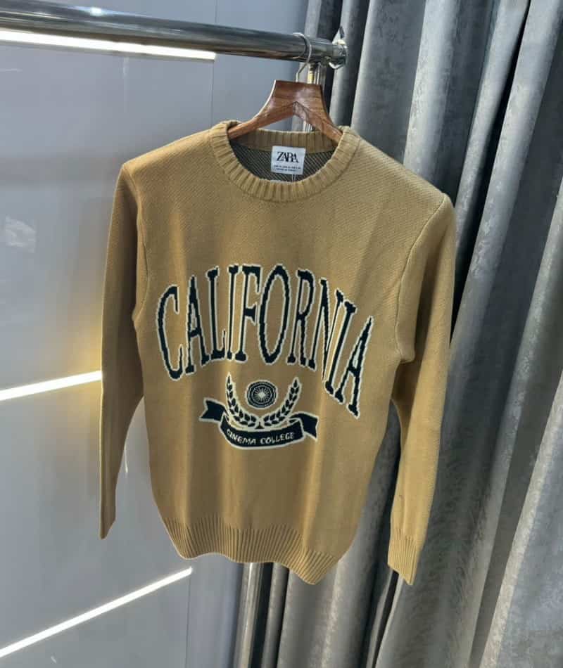 Zar a Beige Knitted Premium Pull Over Secondary image