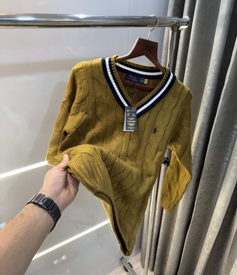 Ralph laure n Mustard Imported Knitted Pull Over Main image