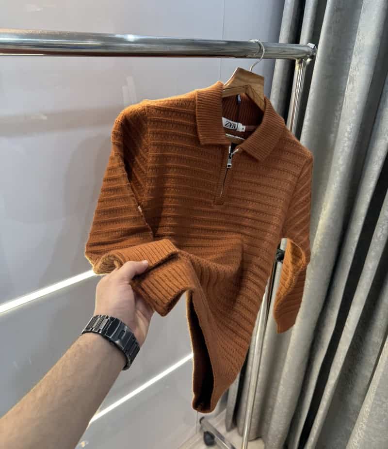 Zar a Rust Knitted Premium Pull Over Main image