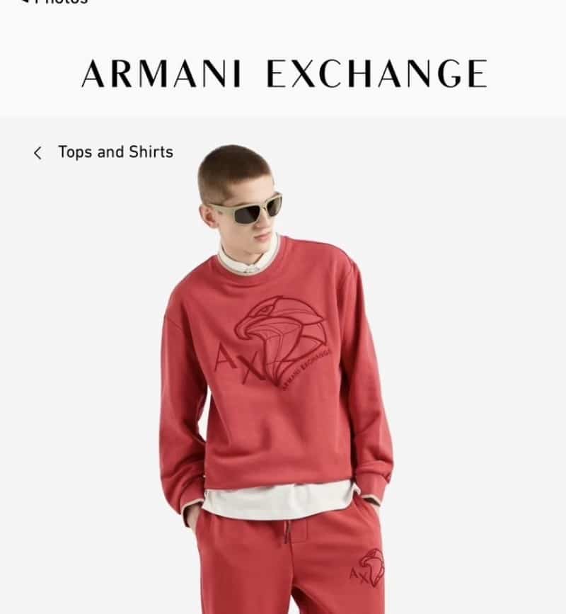 Arman i EXchange Red Embroidery Logo Premium Sweatshirt Main image