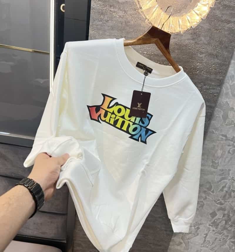 Loui s Vuitton White Logo Print Imported Sweatshirt Secondary image
