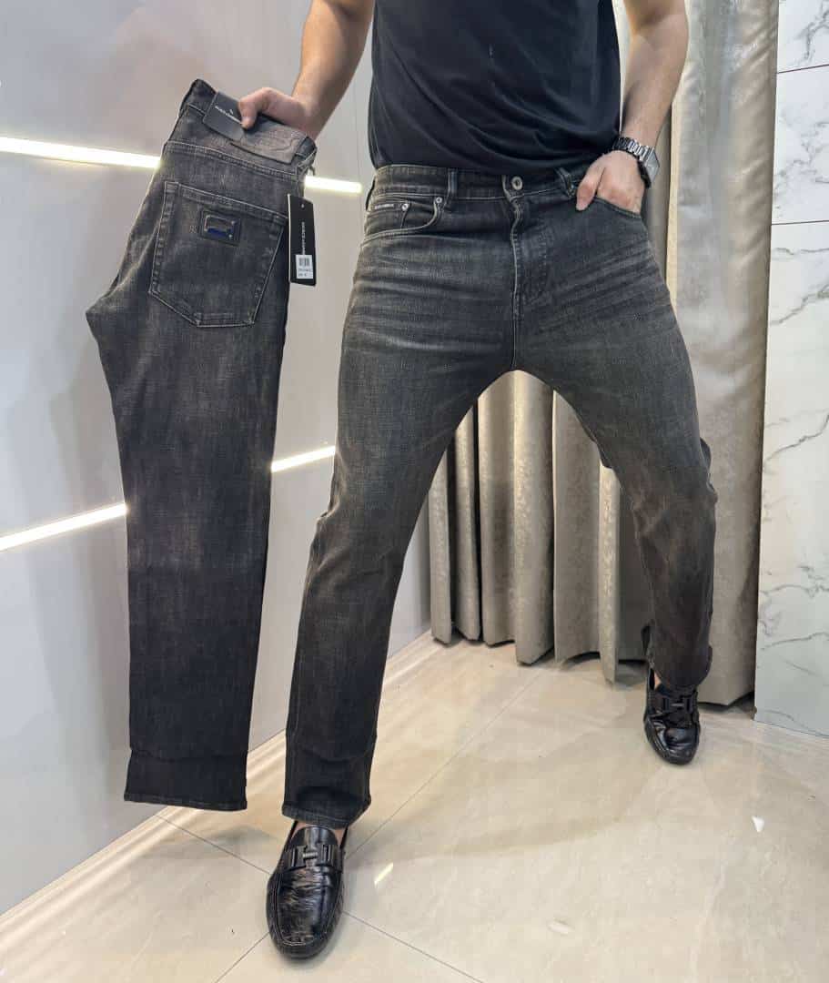 Dolce&Gabbana Carbon Pocket Logo Imported Hyperflex Denim