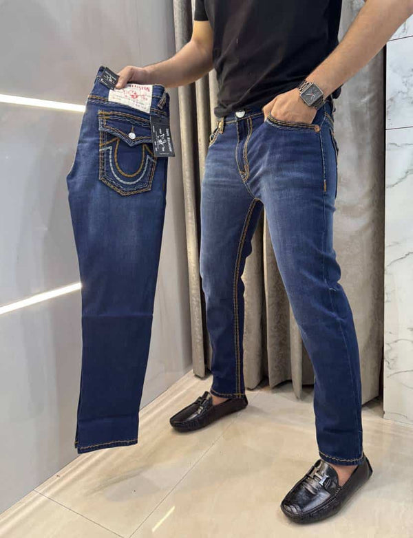 True Religion Blue Imported Premium Boot Cut Denim
