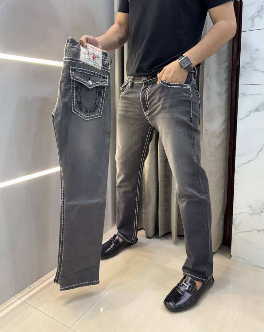 True Religion Carbon Imported Premium Boot Cut Denim