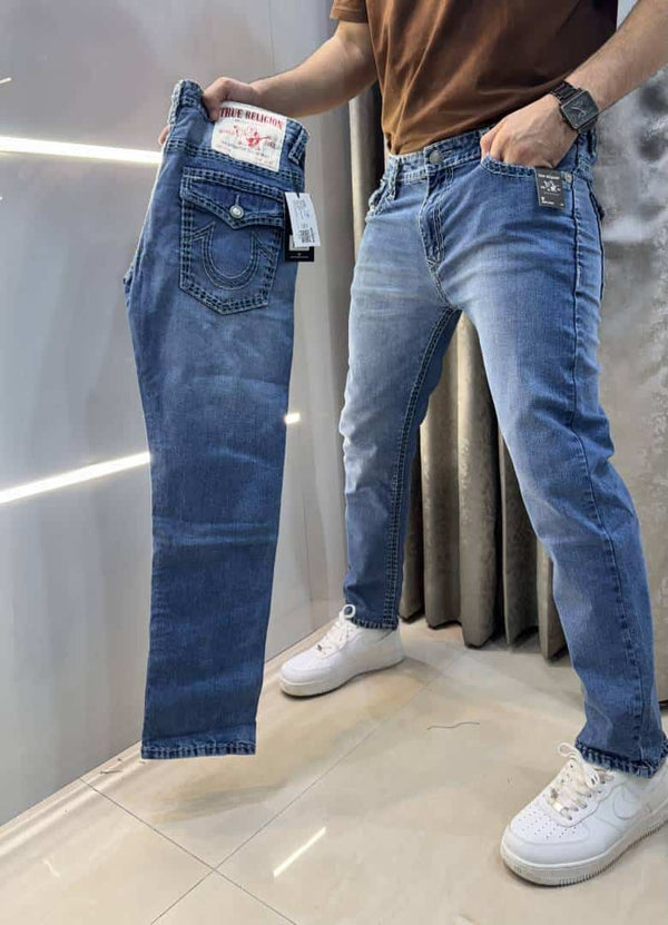 True Religion Sky Blue Imported Premium Boot Cut Denim