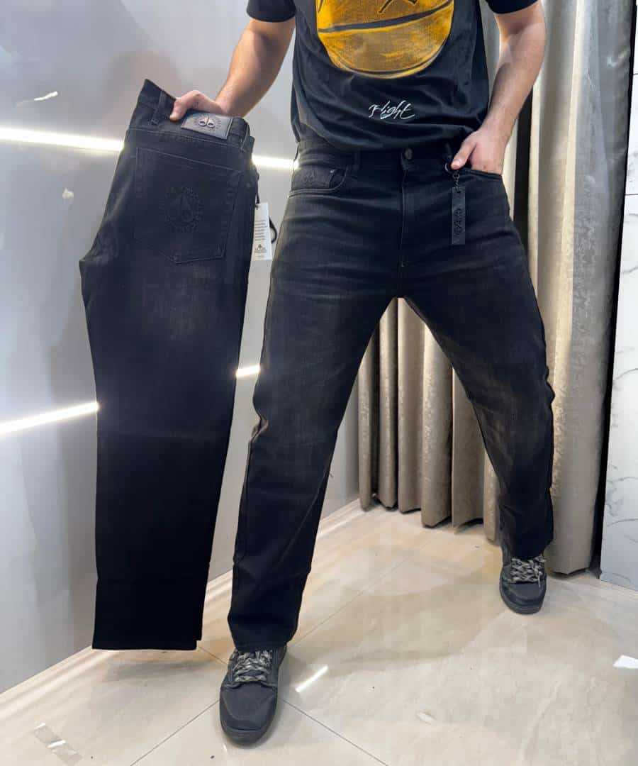 Moose Knuckles Carbon Black Imported Premium Straight Fit Denim Secondary image