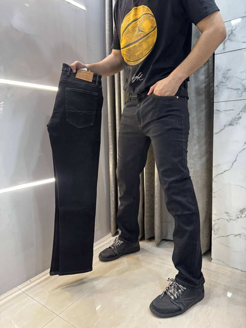 Ralp h lauren Carbon Black Raw Wash Premium Classic Denim Main image
