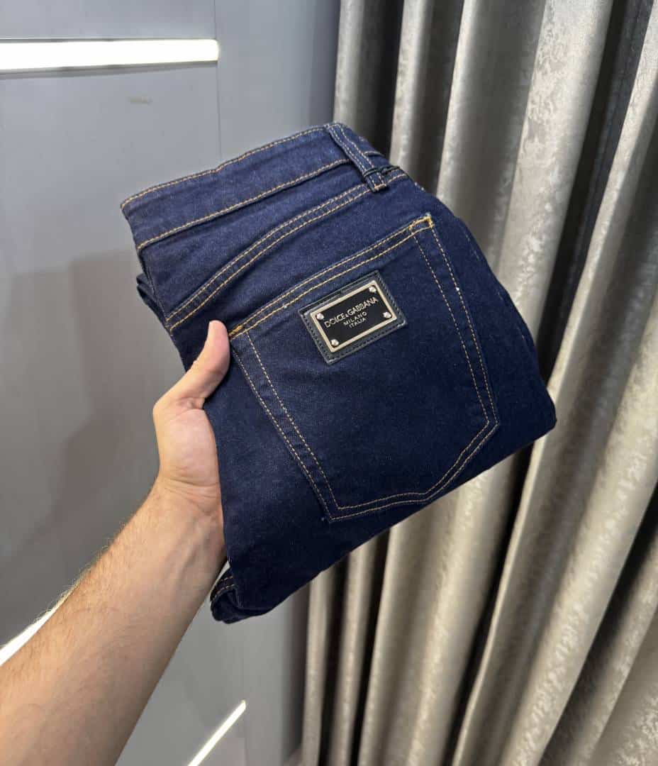 Dolce&Gabbana Blue Raw Wash Pocket Logo Imported Hyperfle. Denim