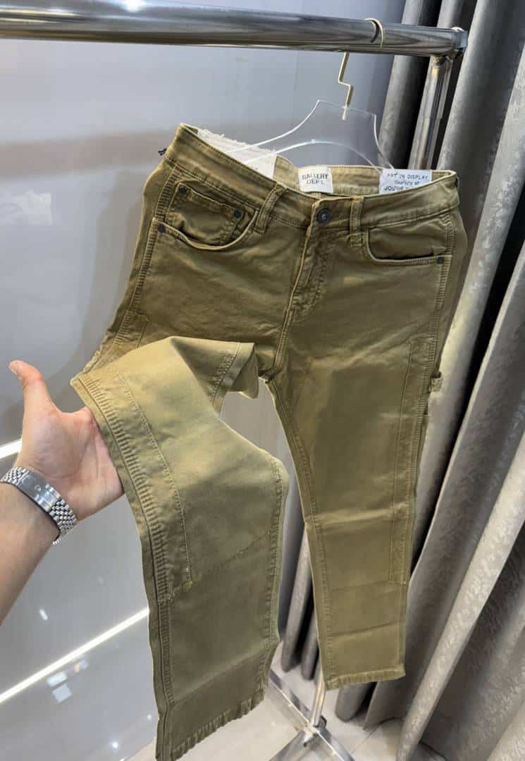 Gallery Depth Beige Designer Imported Denim