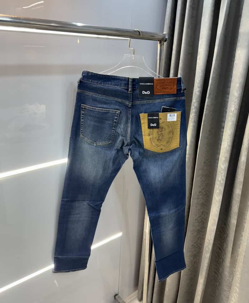 Dolce&Gabban a Blue Pocket Embroidery Imported Denim Main image