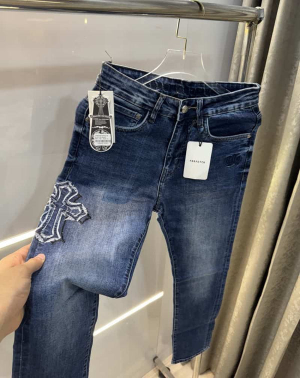 Chrome Hearts Blue Designer Imported Denim