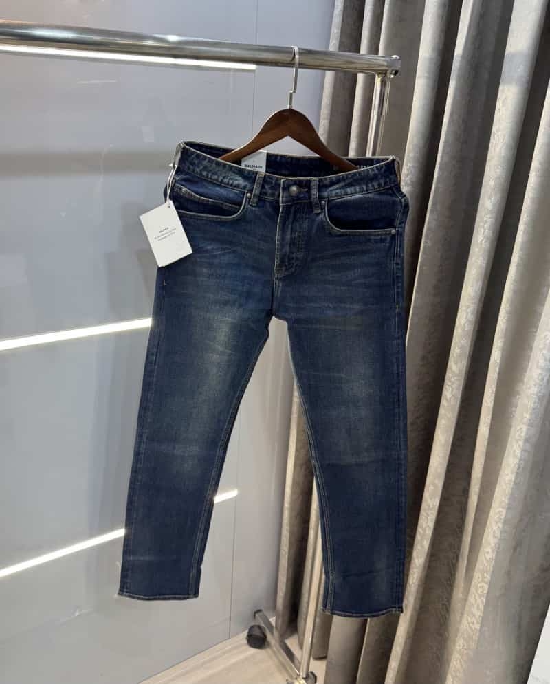 Balmai n Paris Greenish Pocket Logo Imported Denim