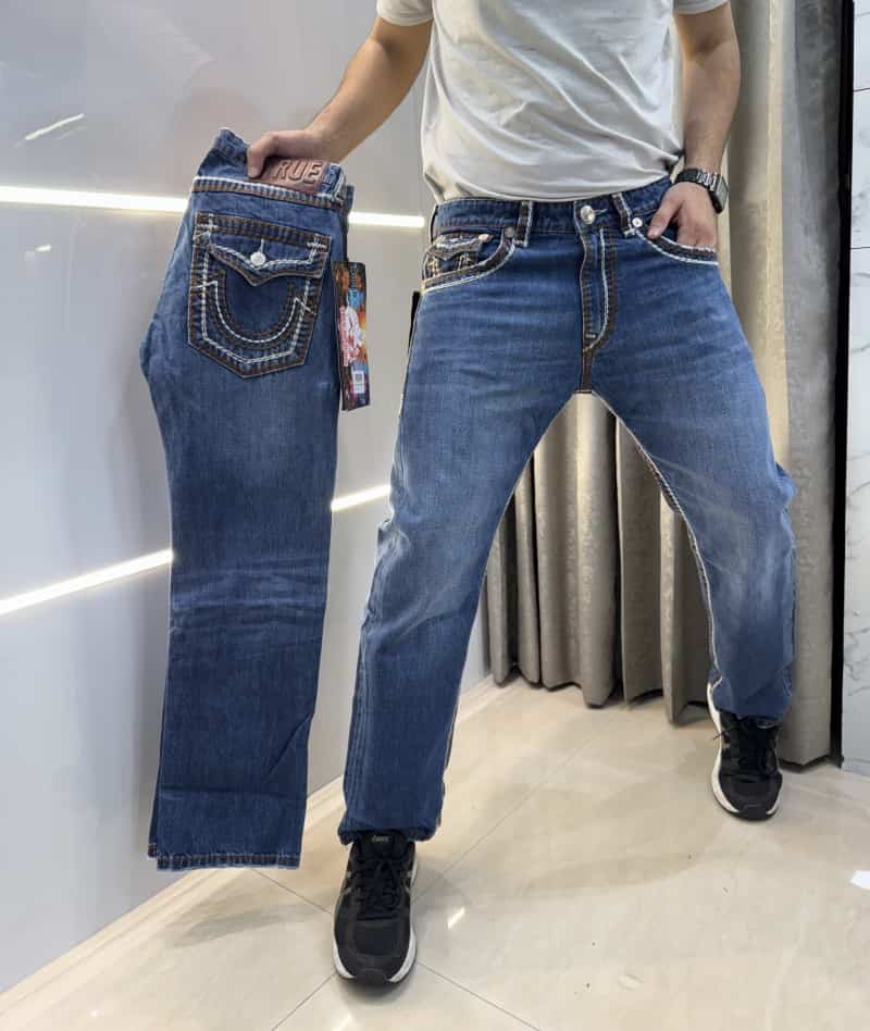True Religio n Blue Imported Premium Boot Cut Denim