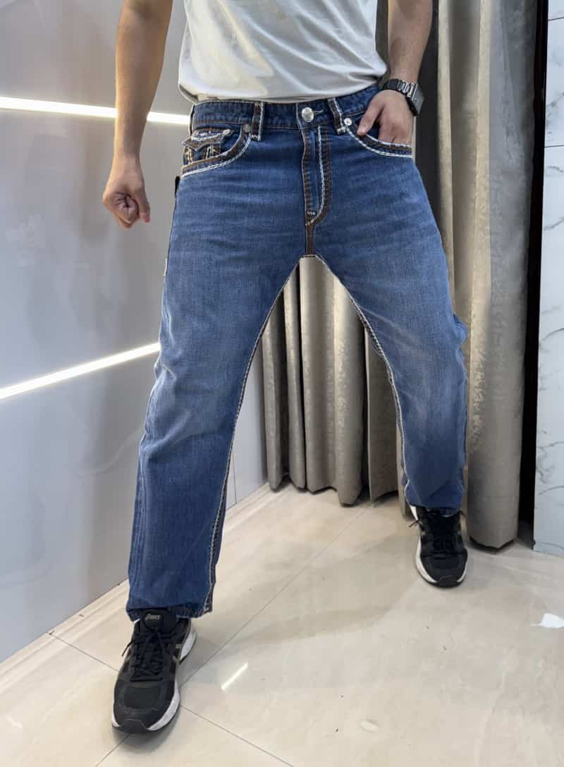 True Religio n Blue Imported Premium Boot Cut Denim Secondary image