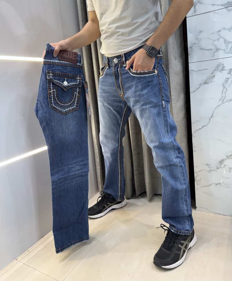 True Religio n Blue Imported Premium Boot Cut Denim