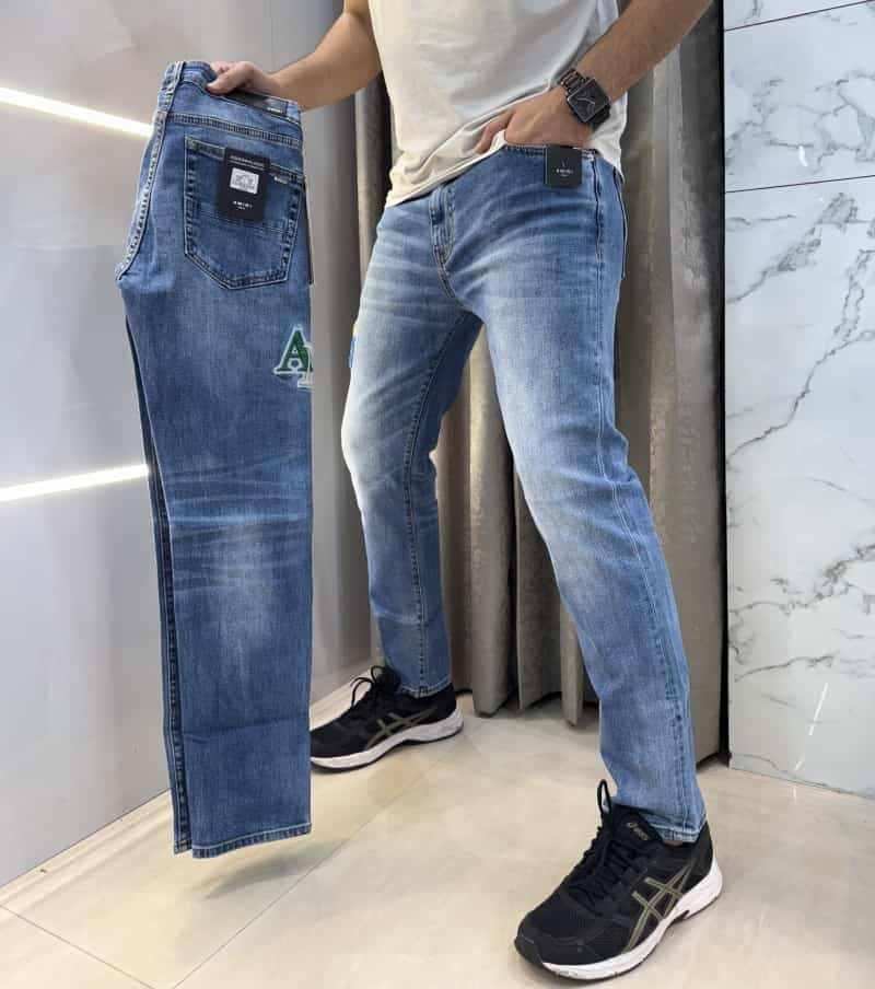 Amir i Vintage Shade Embroidery Work Imported Hyperflex.. Denim
